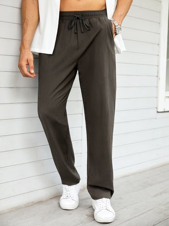 Men's Elastic Waist Casual Trousers