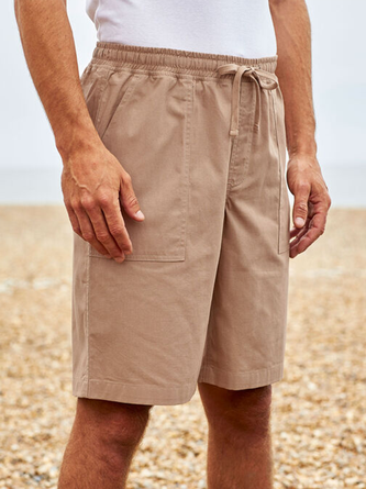 Men's Solid Basic Shorts