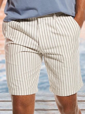 Striped Shorts Casual Bottoms