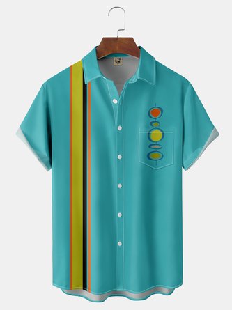 Geometric patterns   Chest Pocket Short Sleeve Western Shirt