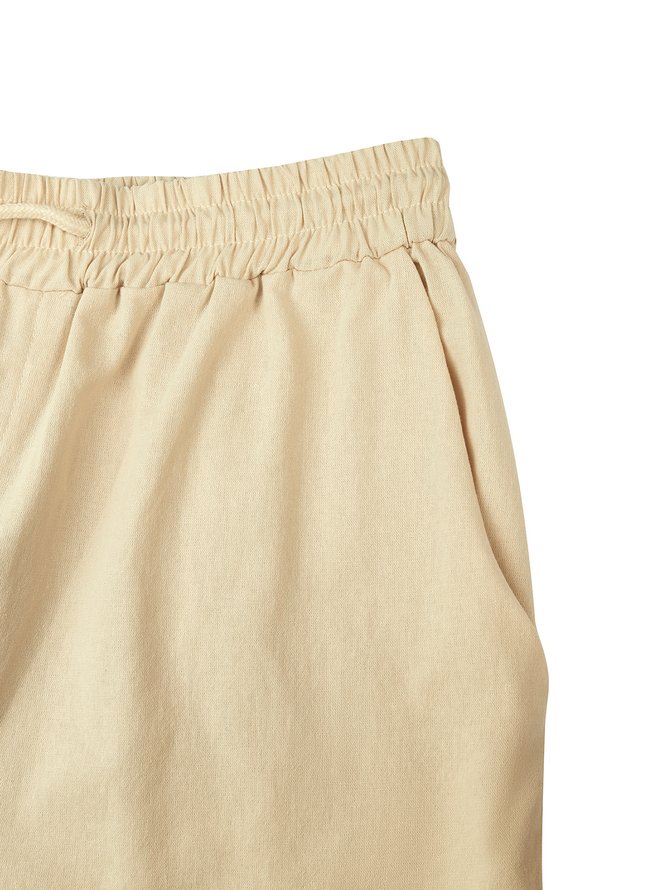 Men's Shorts Multi-Pocket Tie Cargo Pants