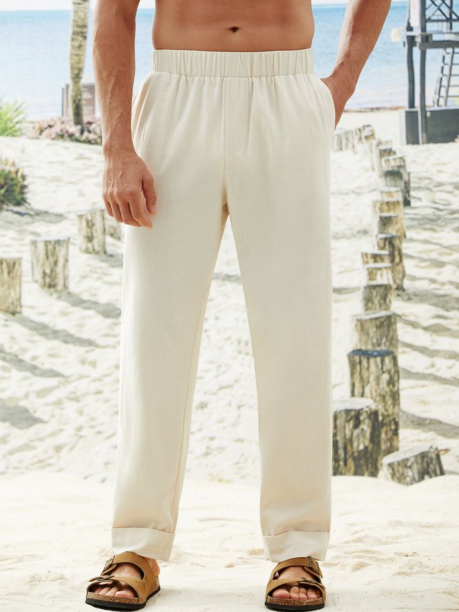 Plain Hawaiian Casual Trousers