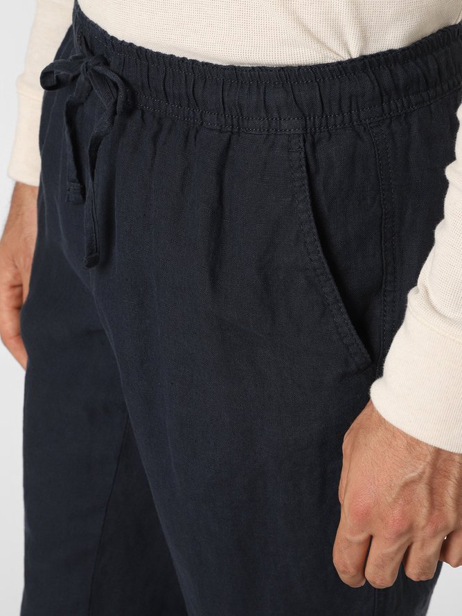 Cotton Elastic-Waist Pants