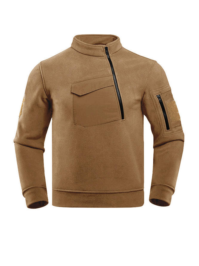 Outdoor Men's Fleece Pullover Thermal Top