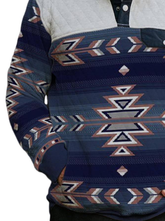 Ethnic Geometry Vintage Sweatshirt