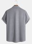 Striped Short Sleeve Bowling Shirt