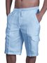Men's Shorts Multi-Pocket Tie Cargo Pants