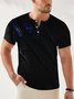 Claw Henley Collar Casual T-Shirt