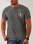 Airplane Crew Neck Casual T-Shirt