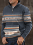 Aztec Color Block Sweatshirt