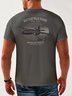 Airplane Crew Neck Casual T-Shirt